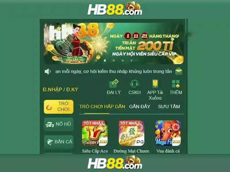 HB88 – Trang Chủ HB88 – Cổng Game Slot, Casino, Thể Thao, Bắn Cá, Đá Gà, Nổ Hũ, Xổ Số, Nạp Rút Tiền Nhanh Chóng